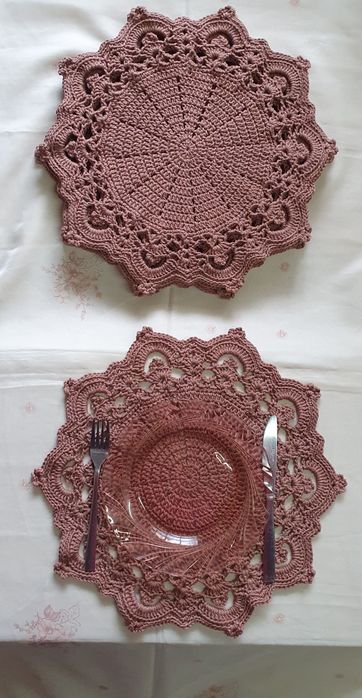 Jogo americano crochet / sousplat