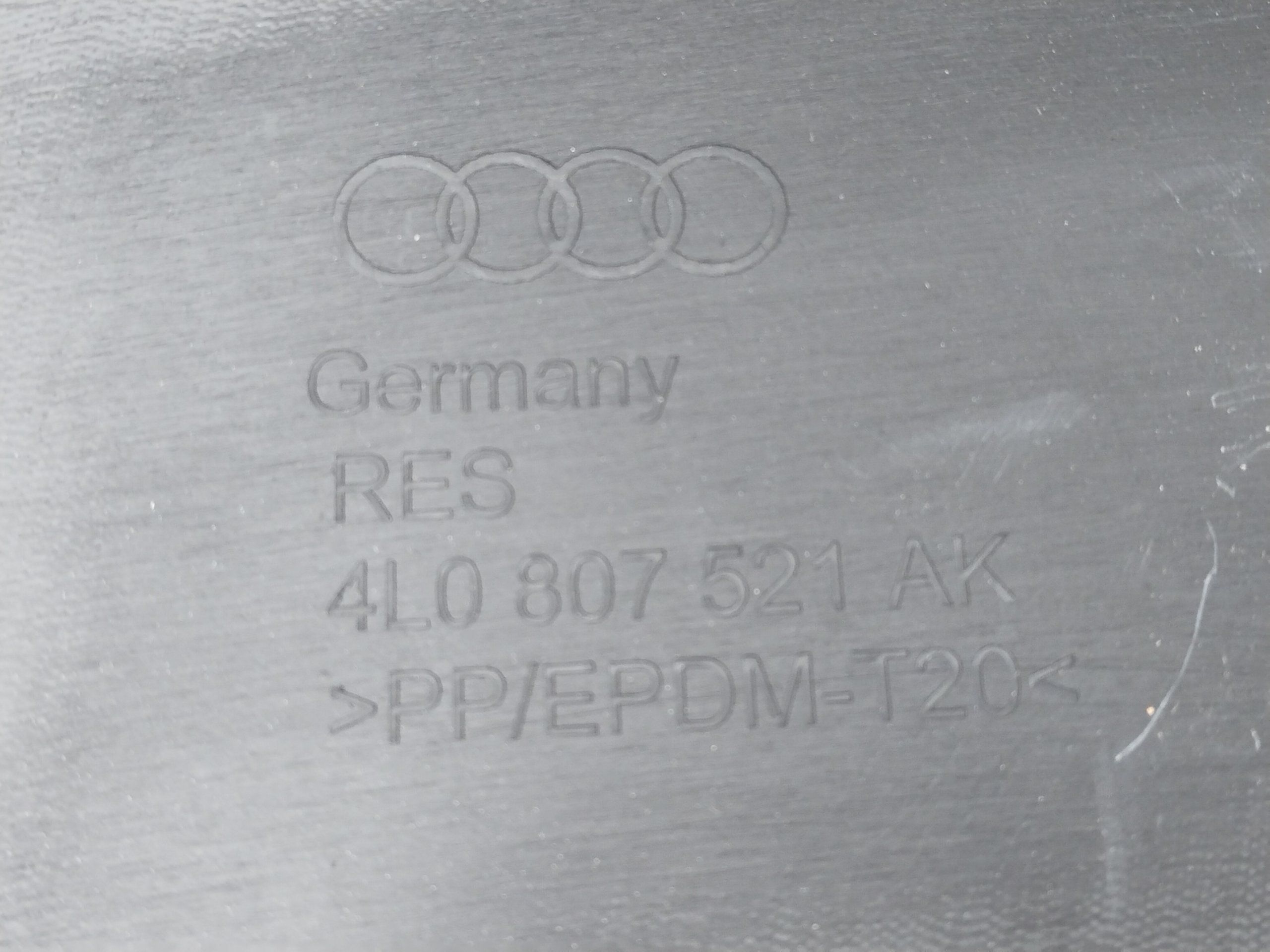 Audi Q7 4L S-Line 09-15 Накладка губа спойлер бампера заднего рестайл