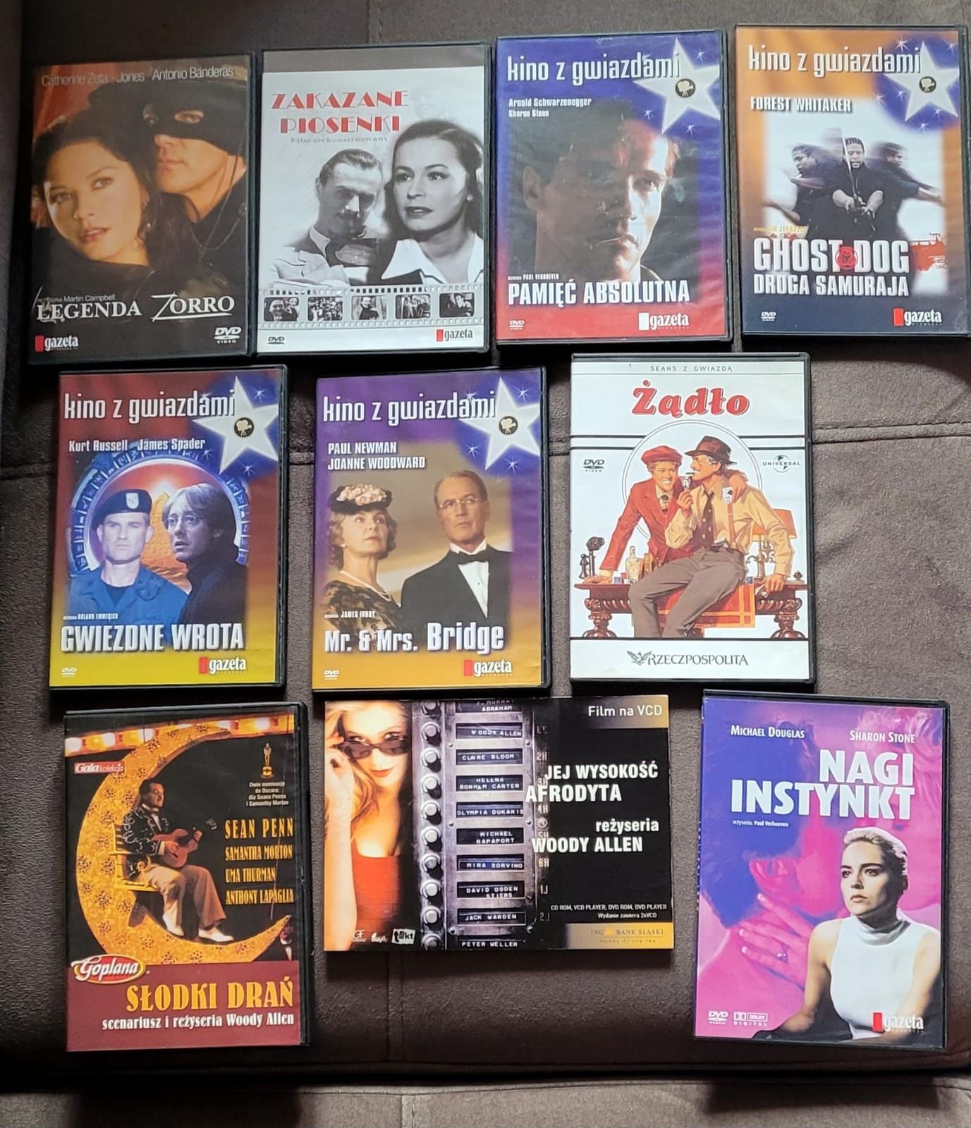 Zestaw filmów na DVD