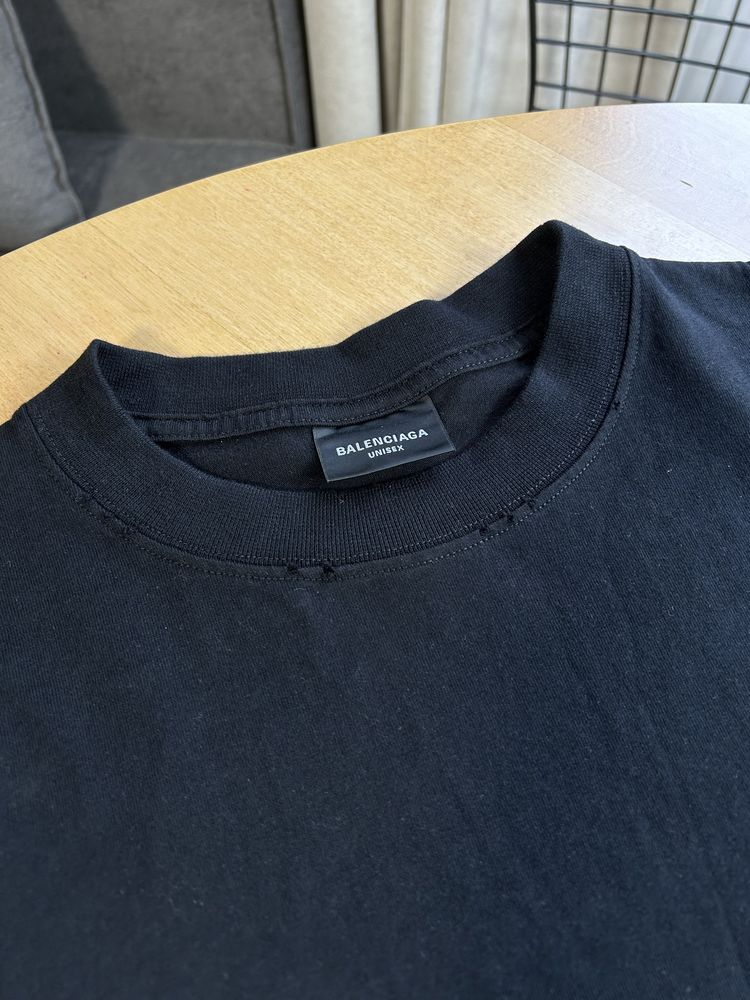 Balenciaga Metal Black T-Shirt оригинал футболка баленсиага