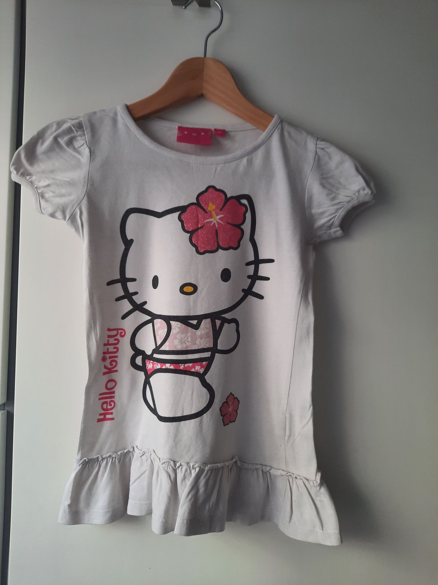 Koszulka T-shirt tunika dla dziewczynki Hello Kitty r. 116