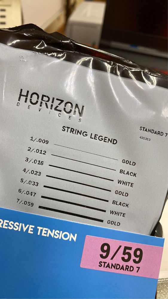 Struny gitarowe Horizon Devices Progressive Tension Standard 7 9/59