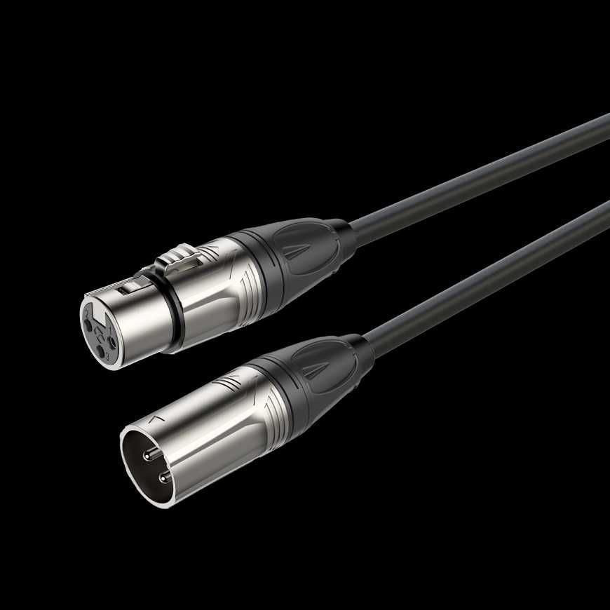 Kabel audio XLR męski - XLR damski 3m