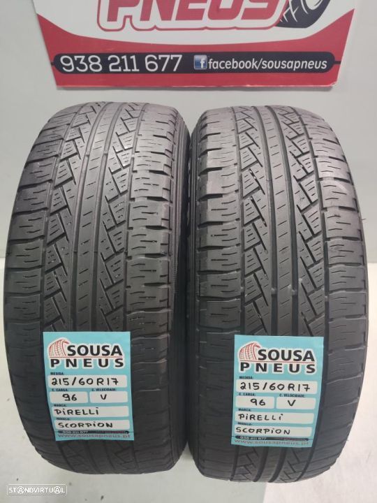 2 pneus semi novos 215-60r17 pirelli - oferta dos portes 120 EUROS