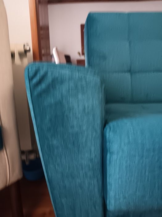Sofá em tons Turquês