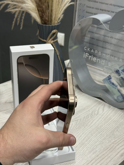 New/Open box iphone 16 pro 256gb desert titanium.