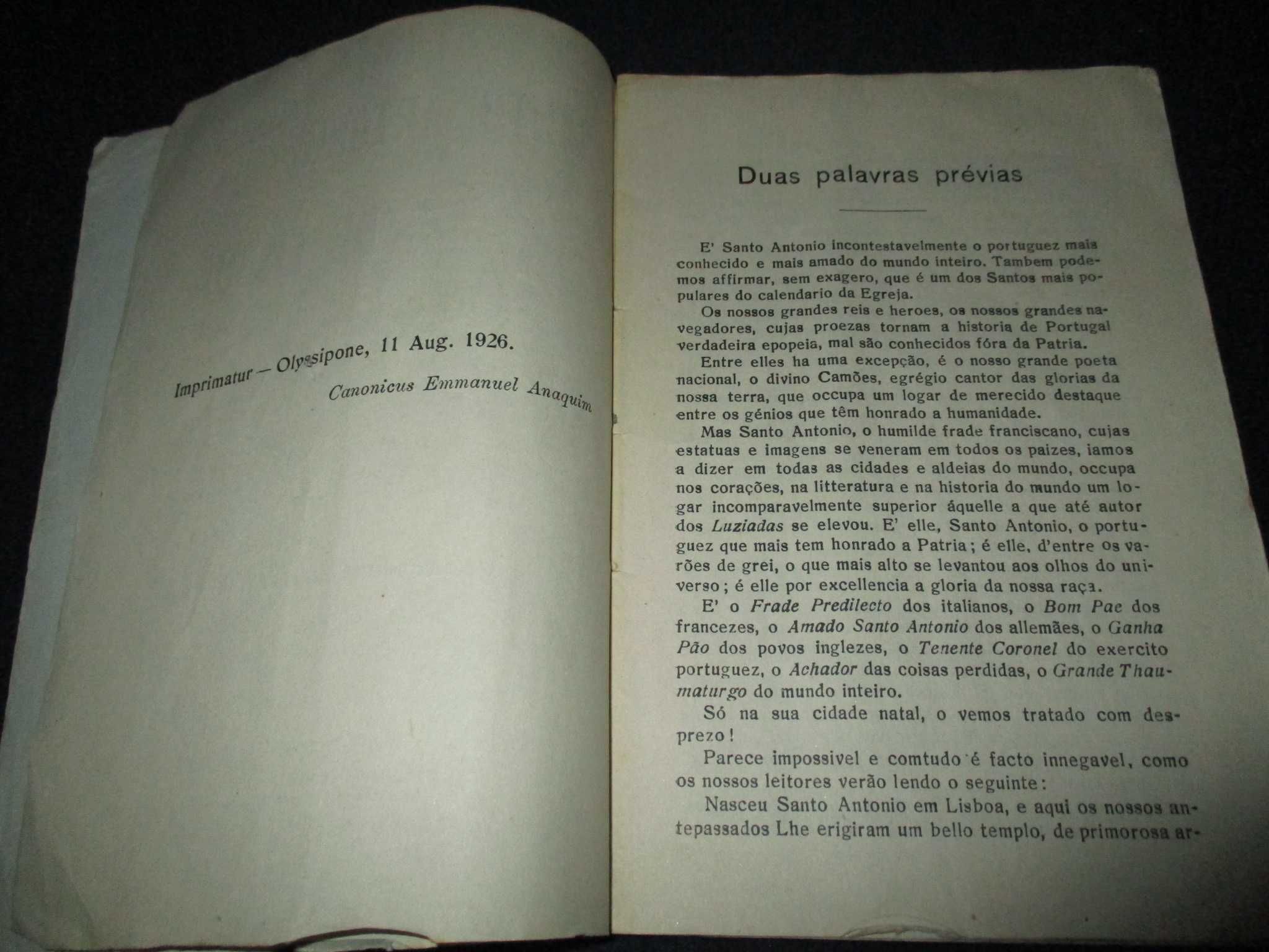 Livro Santo António de Lisboa António Lindoso 1929