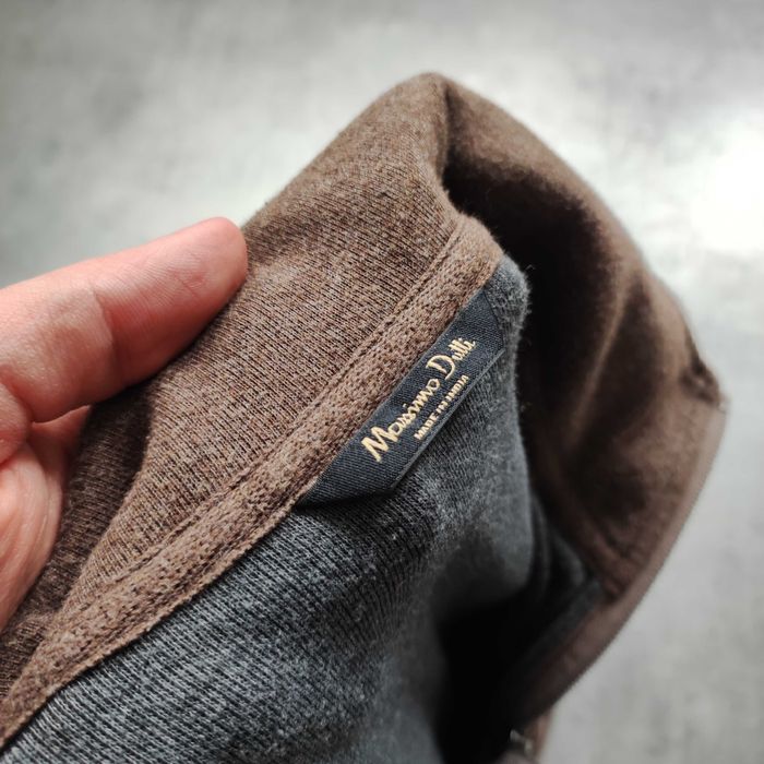 MĘSKA Bluza PREMIUM Brązowa Mocha Bawełna Massimo Dutti Elegancka