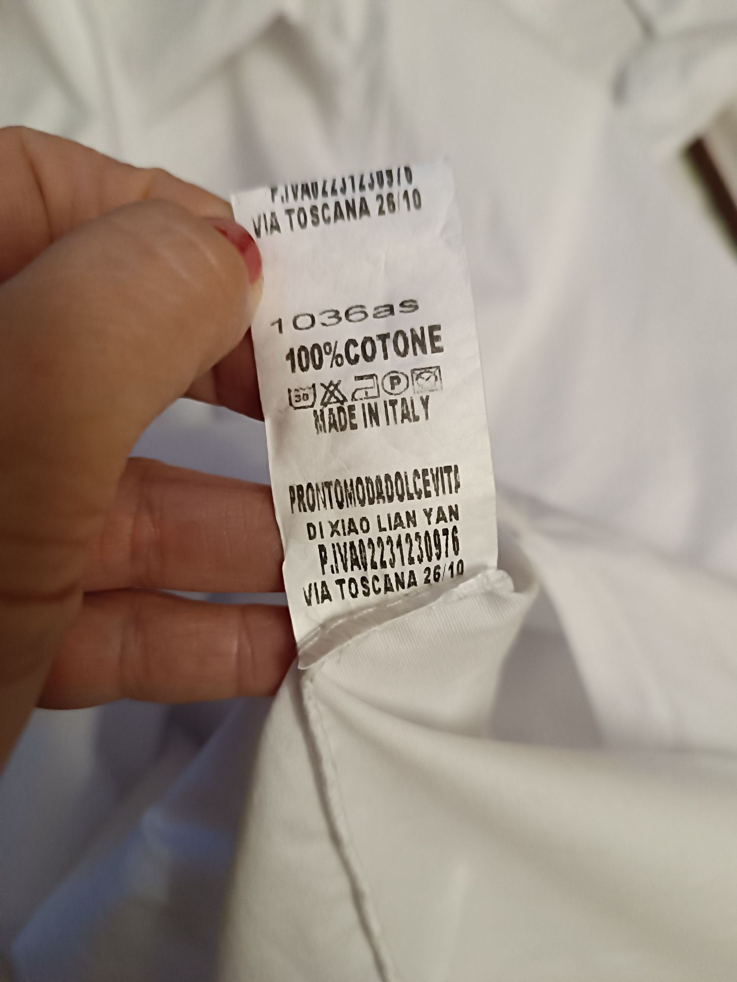 Biała koszula damska długa onesize nowa
