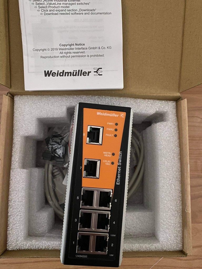 Weidmuller przełącznik sieciowy (switch) IE-SW-VL08MT-8TX
