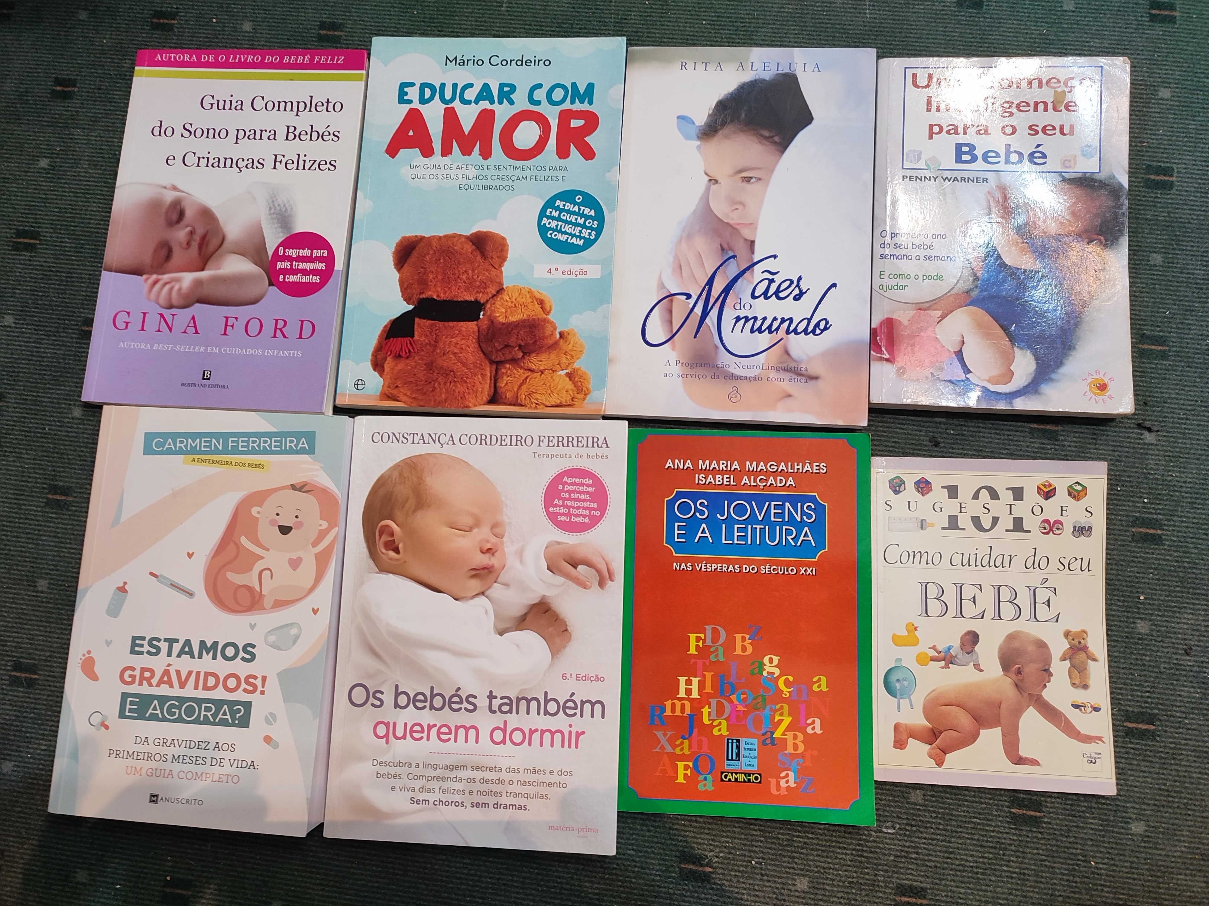 Lote 8 livros sobre Crianças e Maternidade
