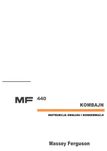 MF 440 Massey Ferguson kombajn instrukcja obsługi