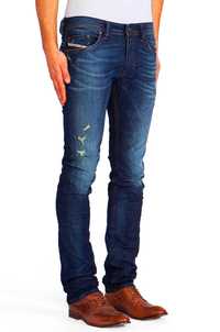 DIESEL THAVAR W32 L32 32/32 rurki pas88 33/34 W33 jogger jeansy L34