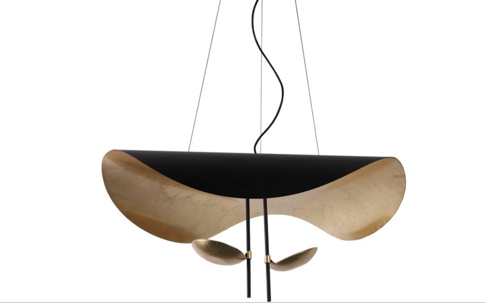 Lampa wisząca KRUGS 750. Nowoczesna, LOFT, złota