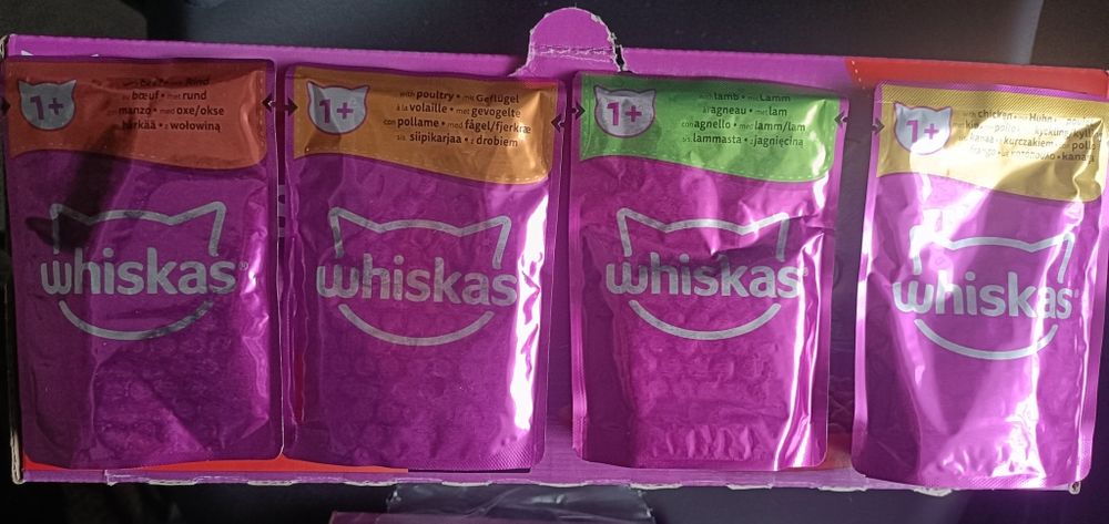 Saszetki whiskas 1+ MIX 88 szt