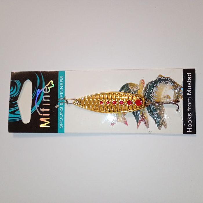 Blacha błystka 10 cm 15 g Mifine szczupak spinning 6 modeli złota sreb
