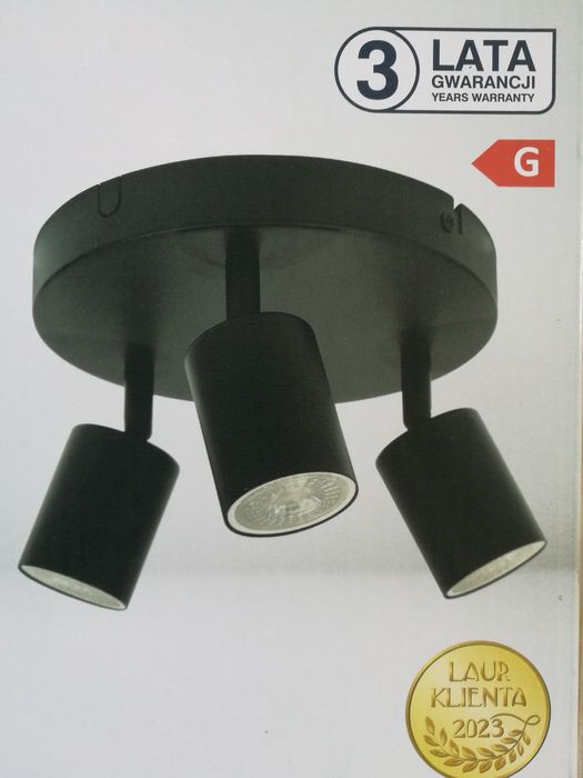 Nowy plafon w stylu loft 3 obrotowe spoty led