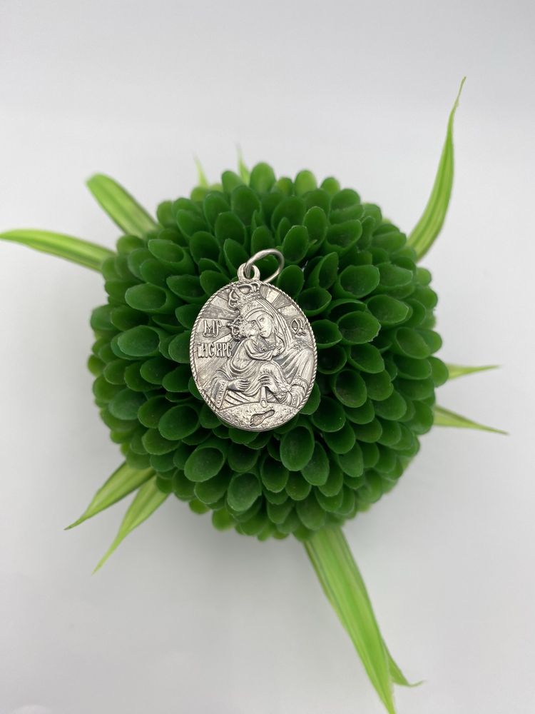 Икона амулет серебро 925 срібло кулон оберіг украшение подарок Богород