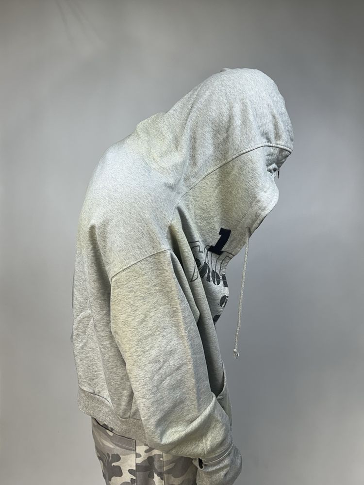 Project G/R GRAILZ full zip hoodie зипка худи кофта серая зіп худі M L
