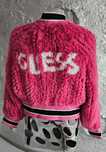 GUESS kurtka futerko  roz L