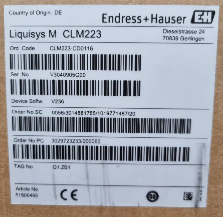 Przetwornik pomiarowy przewodności LIQUISYS CLM223