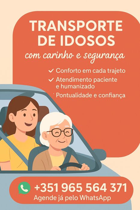 Faço transporte particulares de idosos