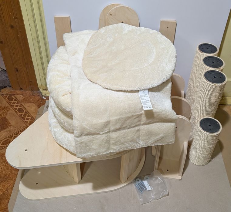 Natural Paradise Magnolia Drapak Dla Kota Mocowany Do Ściany Kremowy