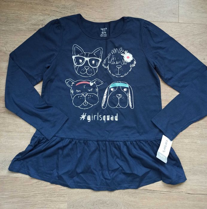 Лонгслив Carters c оборкой по низу, р. 10/12