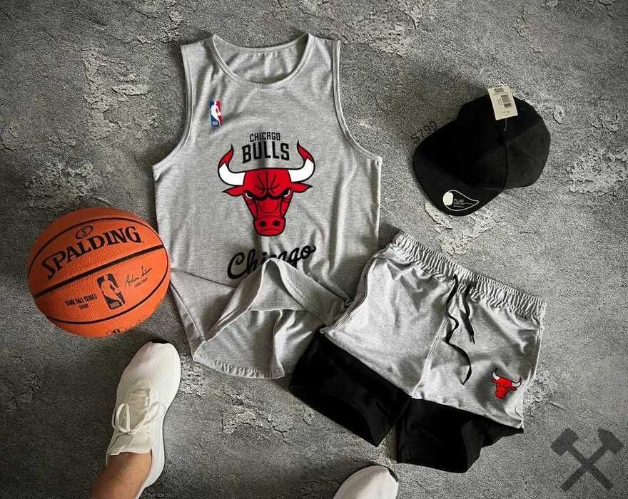 Летний костюм мужской Nba Chicago Bulls Шорты Майка спортивный нба