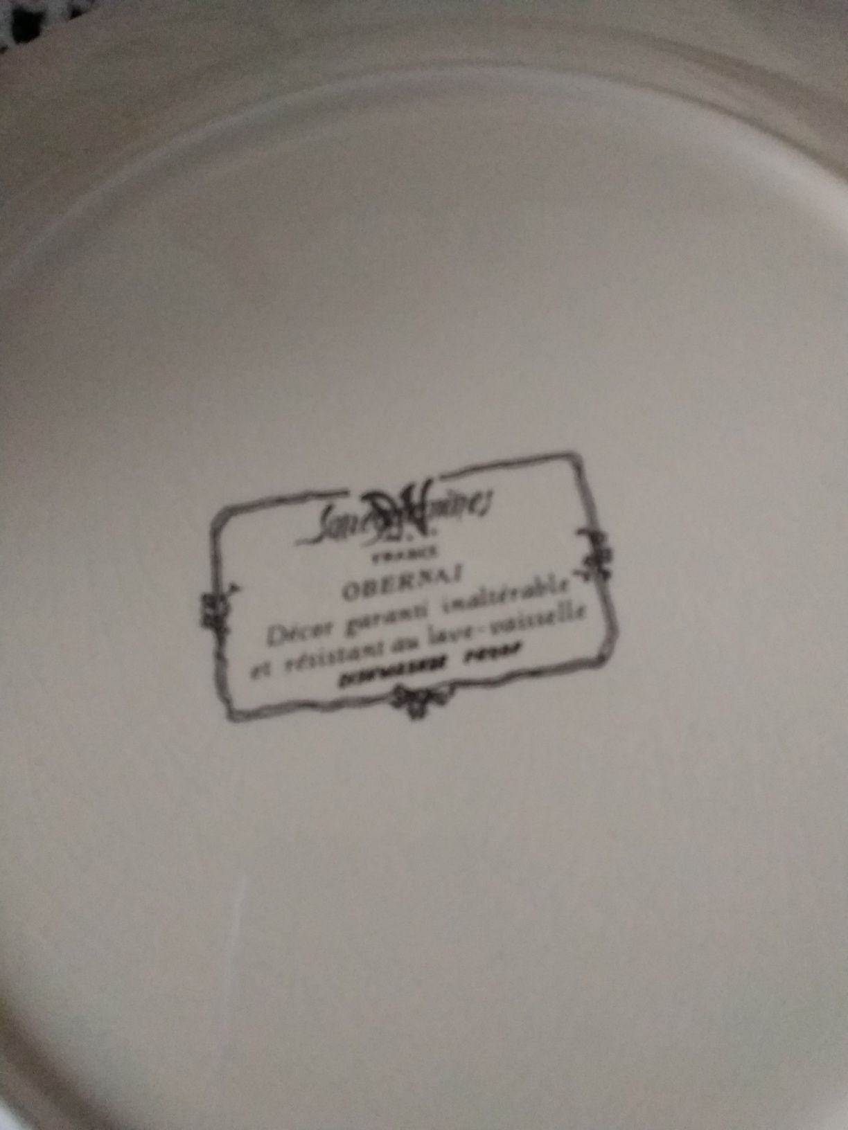 Talerze obiadowe porcelana Francja kpl 4 szt