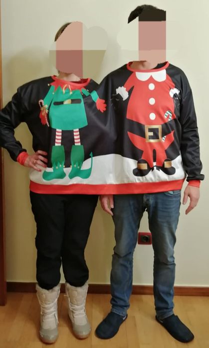 Camisola de Natal para 2 pessoas !!!