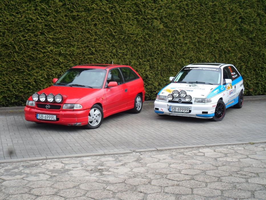 Opel Astra Rajdowy zestaw: 2x ASTRA GSI 16v 150KM, rajdowa + treningowa