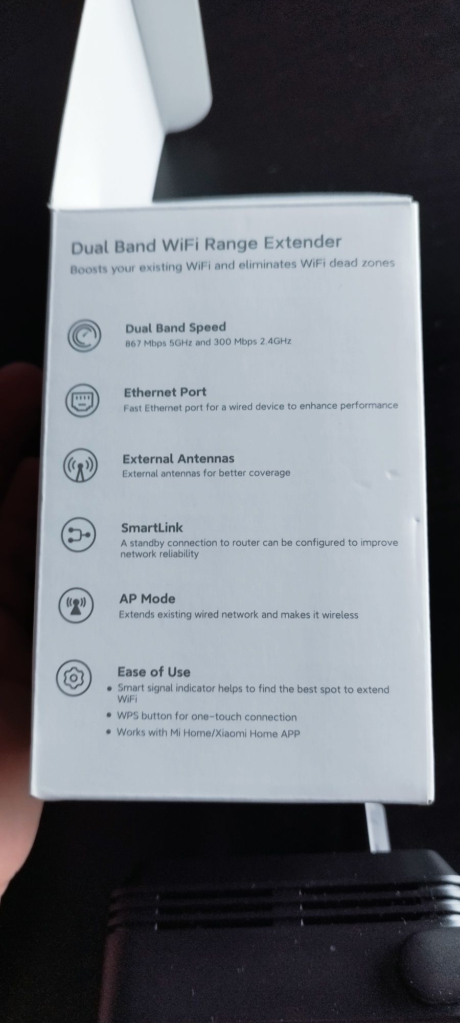 WiFi Aumento de Sinal Xiaomi AC1200