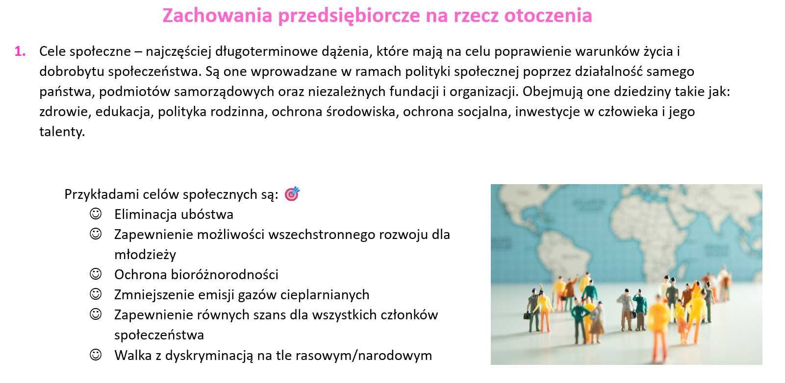 Notatki wzory i wykresy Test wiedzy o przedsiębiorczości SGH WOP