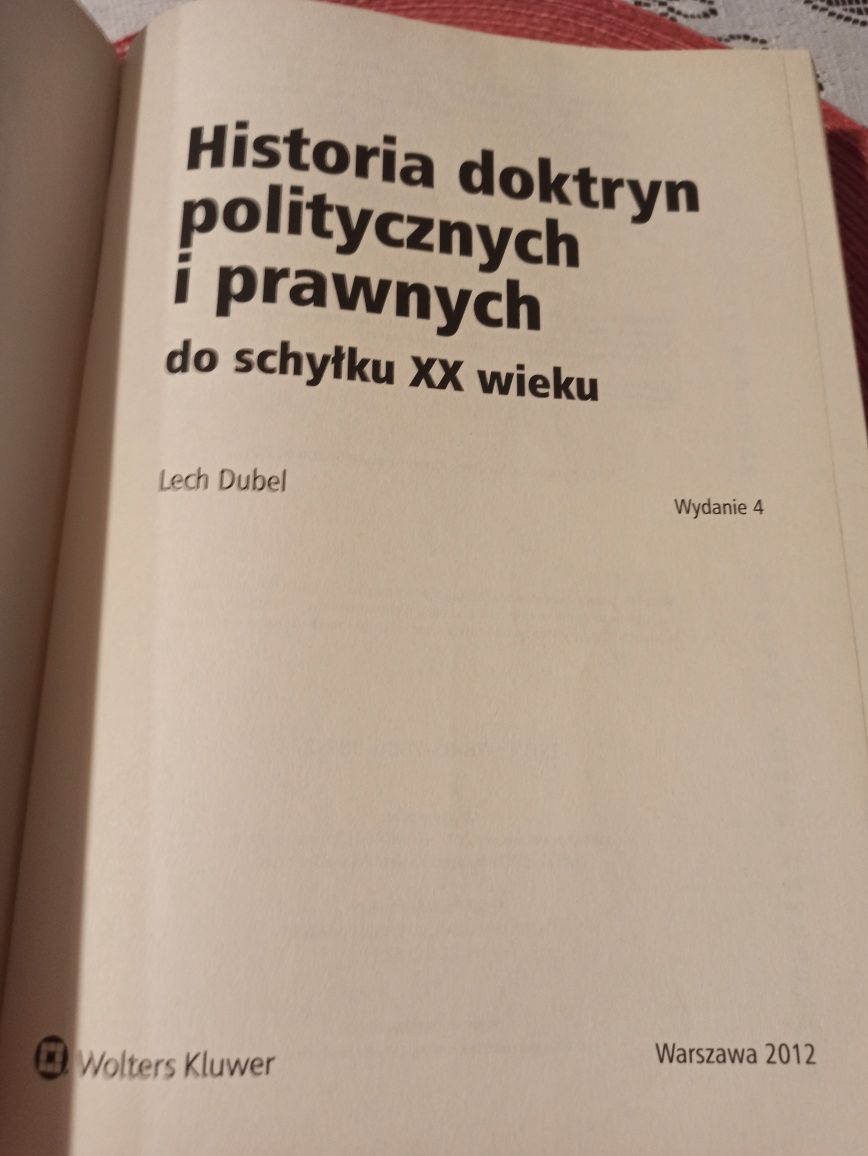 Historia doktryn politycznych i prawnych