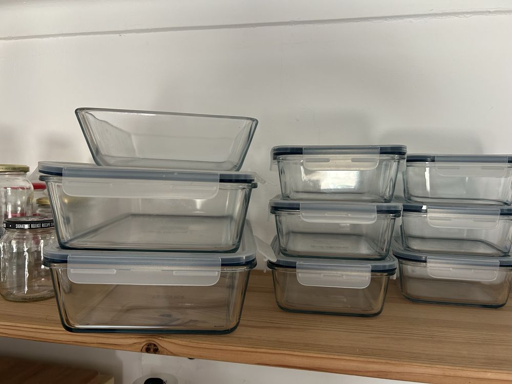 11 Tupperwares IKEA - Vários tamanhos com tampas