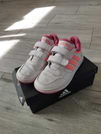 Adidas Hoops roz 34 białe różowe