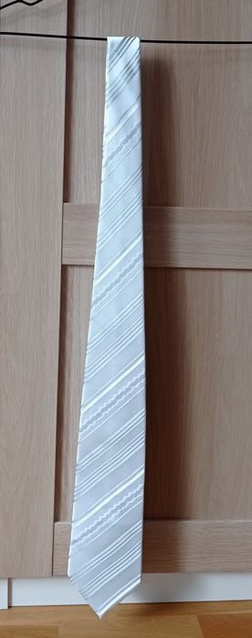 Angelo di Monti jasny krawat ślub wesele poprawiny