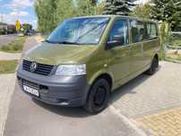 Volkswagen Transporter Z wojska, 4MOTION, długi, 2,5 TDI, potwierdz. przebieg, F-ra VAT