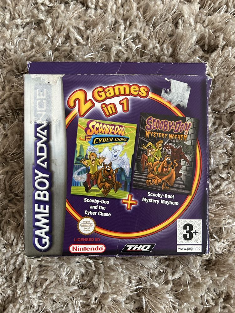 Scooby Doo Cyber Chase Mystery Mayhem gameboy advance 2 in 1 box