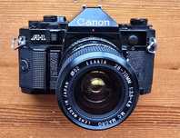 Canon A1 A 1 aparat analogowy fotograficzny lustrzanka teleobiektyw ae