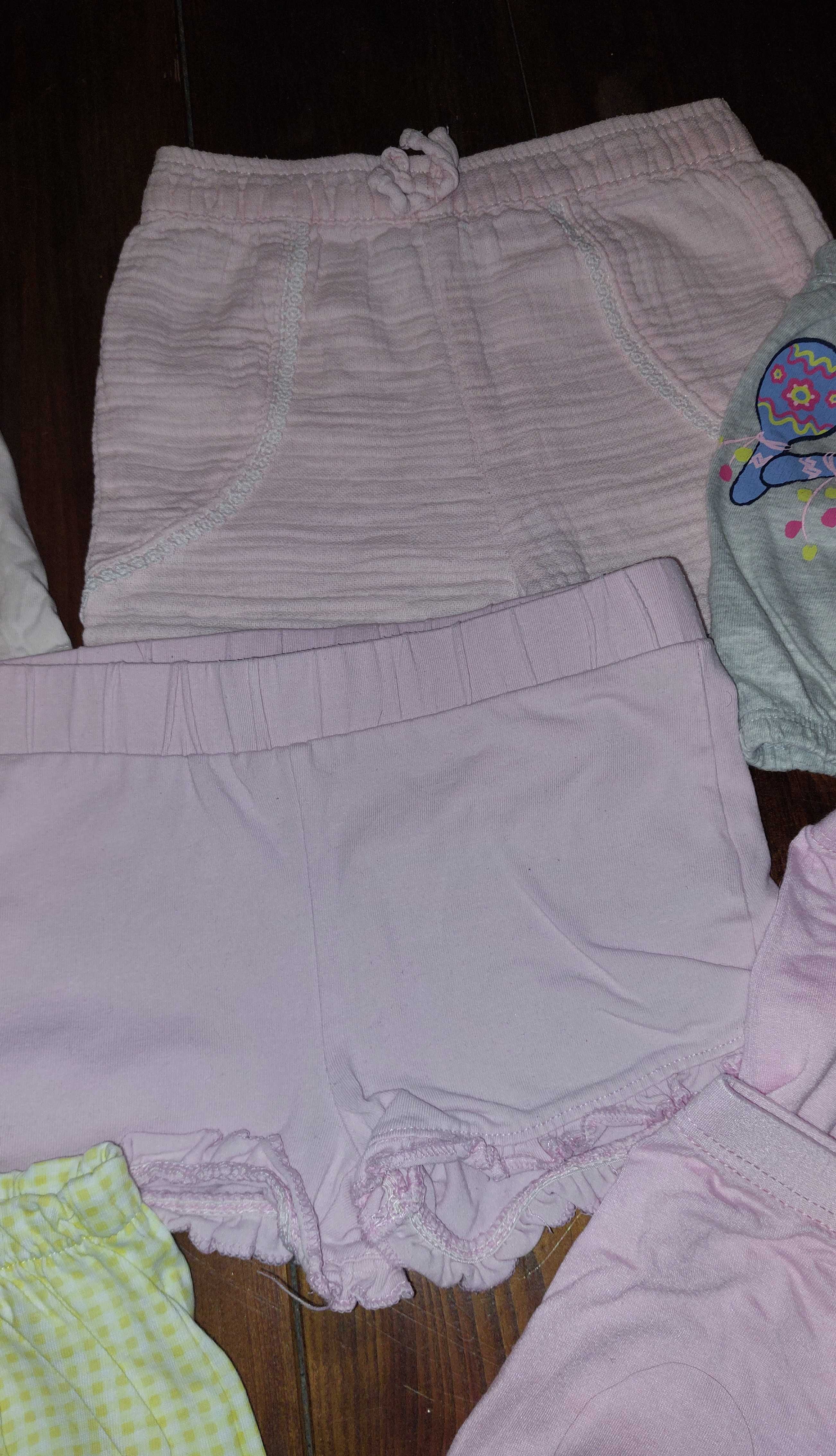 H&M/George/Sinsay, Szorty dziewczęce, mix kolorów, 8-pak, rozmiar 92