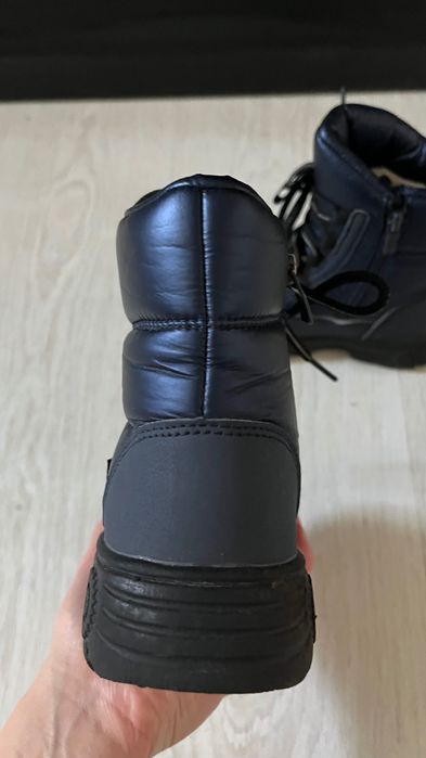 БроньТеплі дитячі зимові термо черевики водонепроникні на овчині