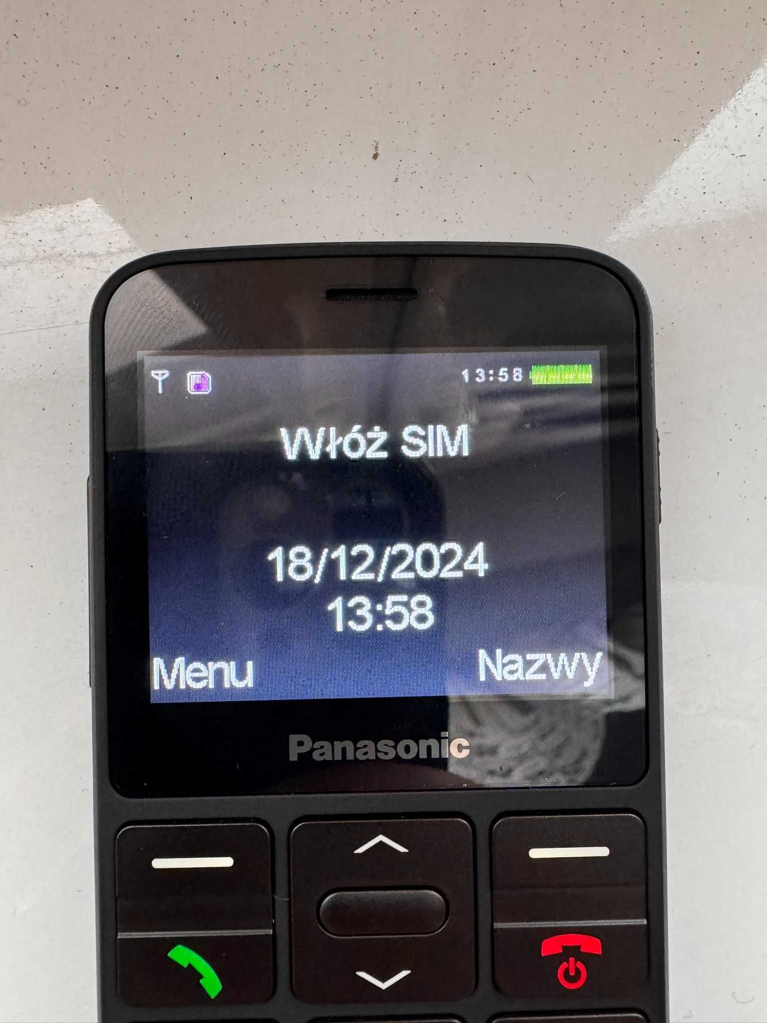Panasonic KX-TU160 Telefon dla starszej osoby, seniora duże klawisze