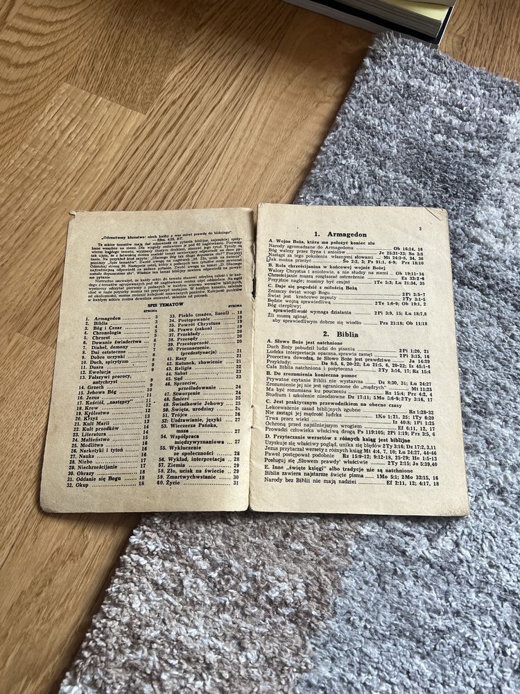 Świadkowie Jehowy Strażnica Biblijne tematy do rozmów wydanie 2 obiegu