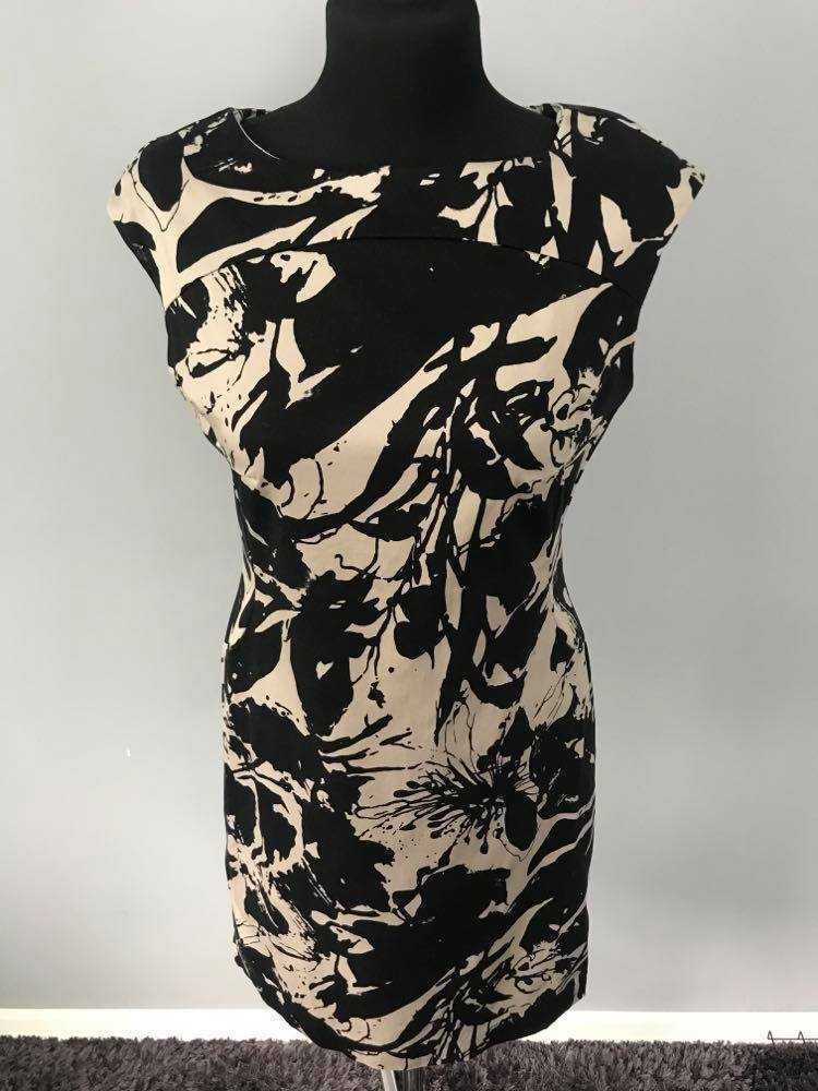 Sukienka Reserved rozmiar 38 beżowo - czarna
