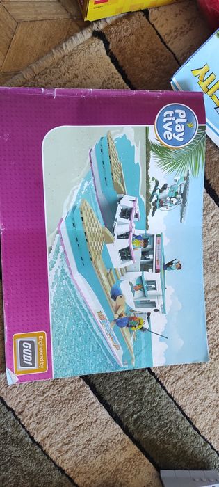 Statek, łódź wodna klocki gudi