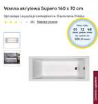 Wanna supero 160x70
