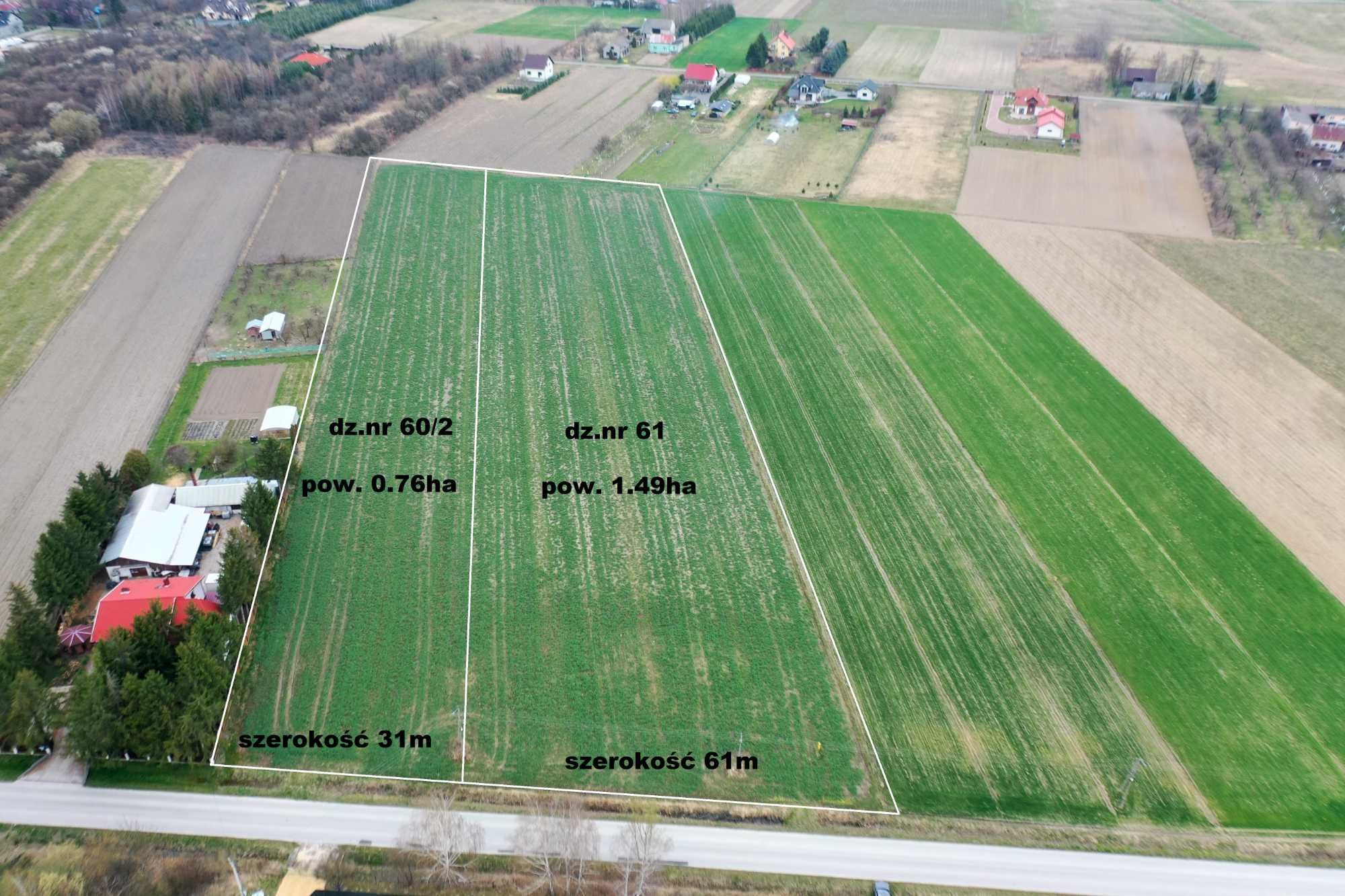 Działka pod zabudowę 7600m2 - Białoborze gm. Stopnica