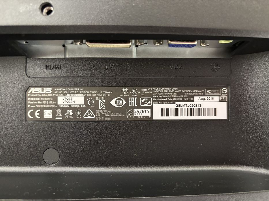 2 monitores Asus Modelo VP239H